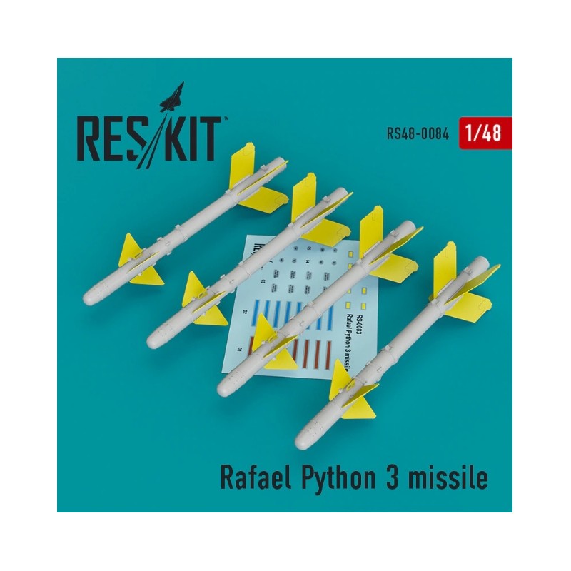 reskit 1/48 RAFAEL PYTHON 3 MISSILE (4PCS)