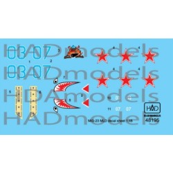 HAD 1/48 Decals MiG-23 MLD Aggressors Decal Sheet