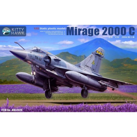 Maqueta de avión Mirage 2000 C escala 1/32 de Kitty Hawk