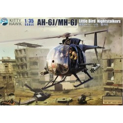 Maqueta de helicóptero AH-6J/MH-6J Little Bird Nightstalkers a escala 1/35 de Kitty Hawk