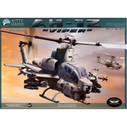 Maqueta AH-1Z Viper a escala 1/48 de Kitty Hawk, helicóptero de ataque detallado con accesorios y calcomanías