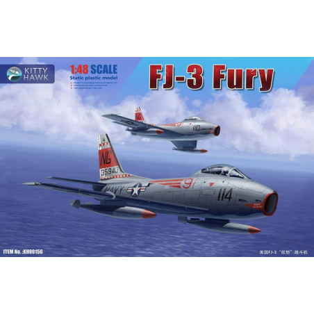 Maqueta 1/48 FJ-3 Fury de Kitty Hawk - Realismo y Precisión