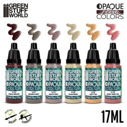 Green World Stuff Opaque Paint Set - Flesh Colours