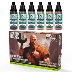 Green World Stuff Opaque Paint Set - Flesh Colours