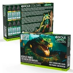 Green World Stuff Opaque Paint Set - Green Colours