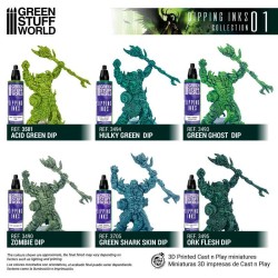 Green World Stuff Paint Set - Dipping collection 01