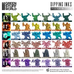 Green World Stuff Paint Set - Dipping collection 03