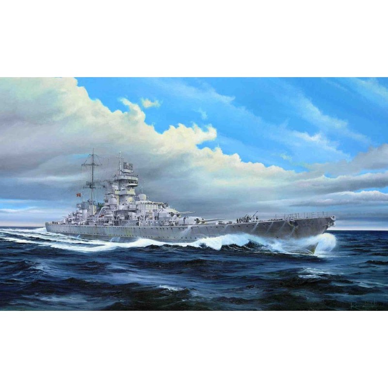 Maqueta del Barco Trumpeter 1/350 German Heavy Cruiser Prinz Eugen 1945