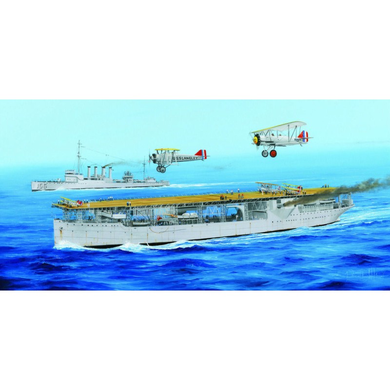 Maqueta de barco Trumpeter 1/350 US Navy CV-1 Langley Aircraft Carrier