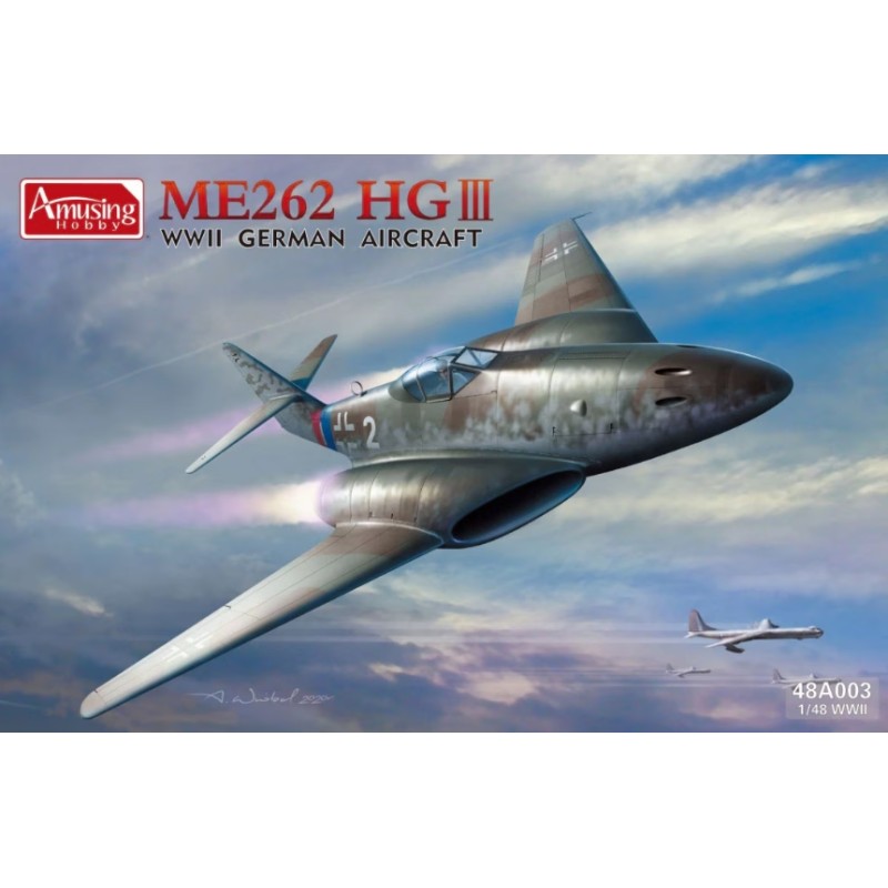 Amusing Hobby 1/48 ME262 HG III WWII German Aircraft