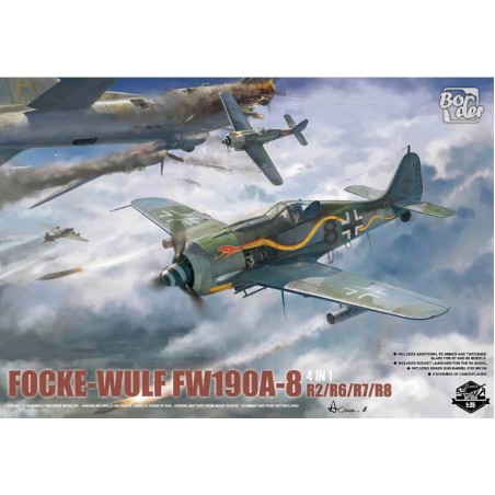 Border Model 1/35 Focke-Wulf FW-190A-8 4 in 1 (R2; R6; R7; R8)