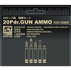 British 20 pdr ammo set