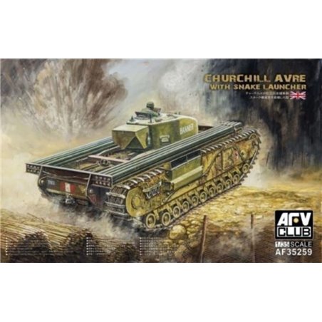 Churchill avre with snake launcher