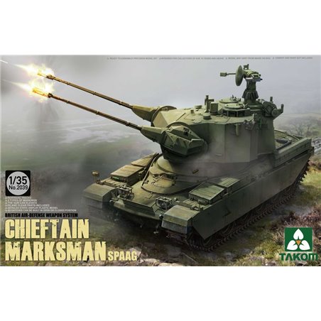 British Air-defense Weapon System Chieft Chieftain Marksman SPAAG