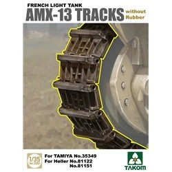 French Light Tank AMX-13 Tracks without Rubber