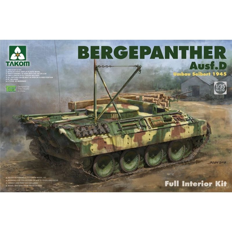 Bergepanther Ausf.D Umbau Seibert 1945 production w/full interior