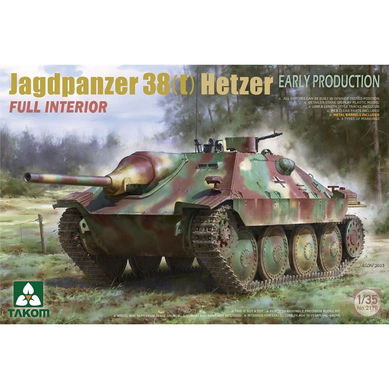 Jagdpanzer 38(t) Hetzer EARLY PRODUCTION w/FULL INTERIOR