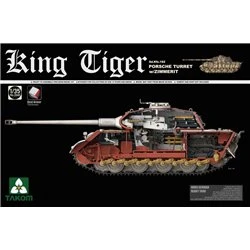 WWII German Heavy Tank Sd.Kfz.182 King Tiger Porsche Turret w/Zimmerit