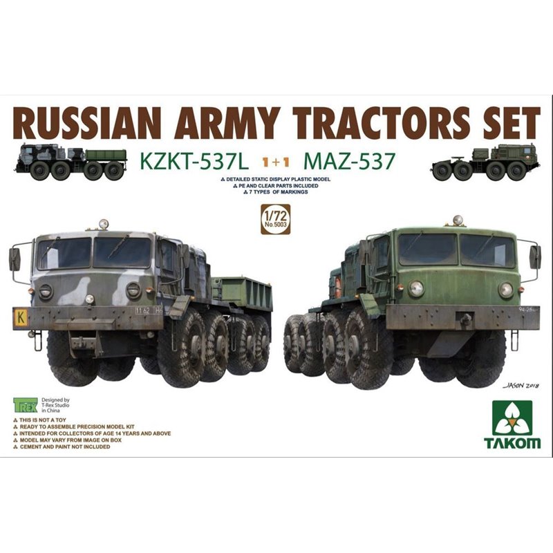 Russian Army Tractors KZKT-537L & MAZ537 1+1