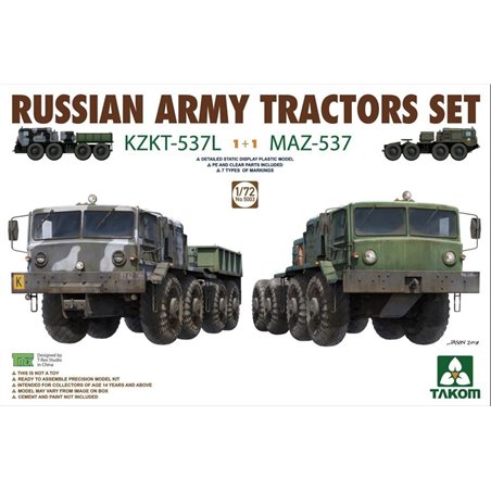 Russian Army Tractors KZKT-537L & MAZ537 1+1