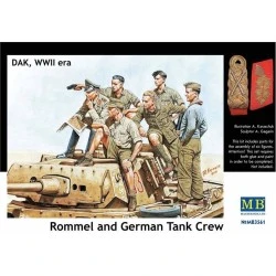 Rommel & German tank crew, DAK, WWII era