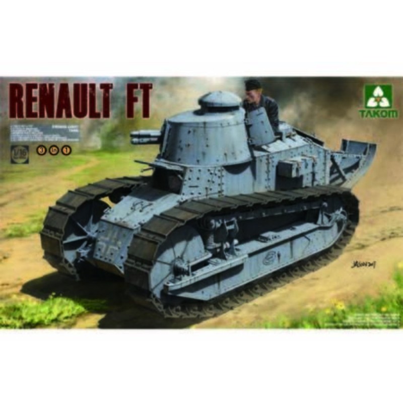 French Light Tank Renault Ft-17 3in1