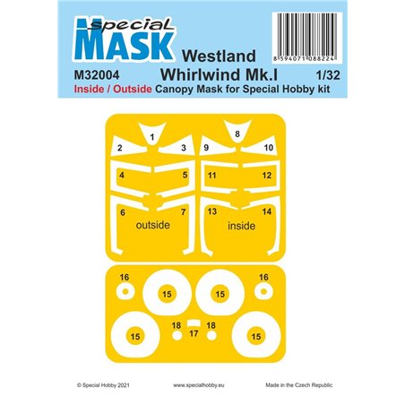 Westland Whirlwind Mk.I Inside/Outside MASK