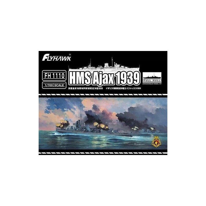 Flyhawk 1/700 HMS Ajax 1939 Light Cruiser