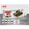 Acrylic paint set for Soviet AFV 6 x12 ml