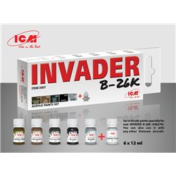 Acrylic paint set for Invader B-26K and other Vietnam aircraft 6 x12 ml