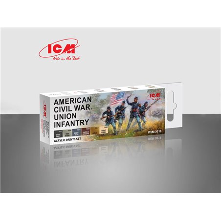 Acrylic Paint Set for American Civil War 6 x12 ml