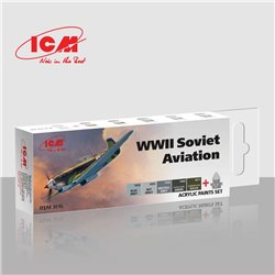 Acrylic Paint Set for WWII Soviet aviation 6 x 12 ml