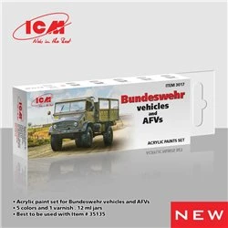 Acrylic Paint Set for German military trucks 6 x 12 ml