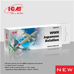 Acrylic Paint Set for WWII Japanese Aviation 6 x 12 ml