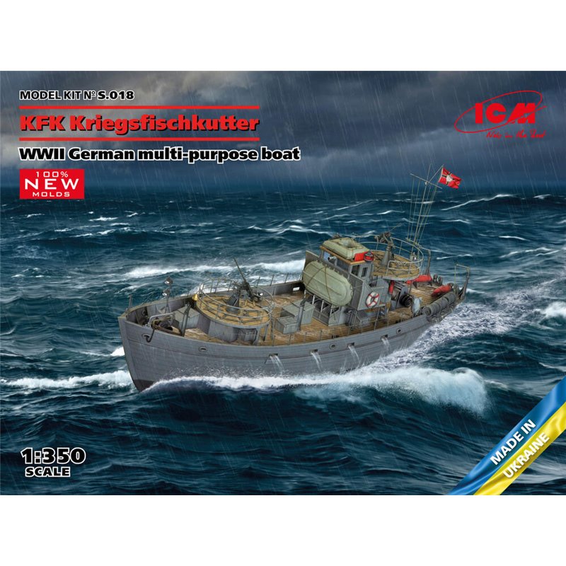 KFK Kriegsfischkutter, WWII German multi-purpose boat(100% new molds)