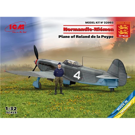 Normandie-Niemen. Plane of Roland de la Poype(Yak-9T w.Roland de la Poype figure