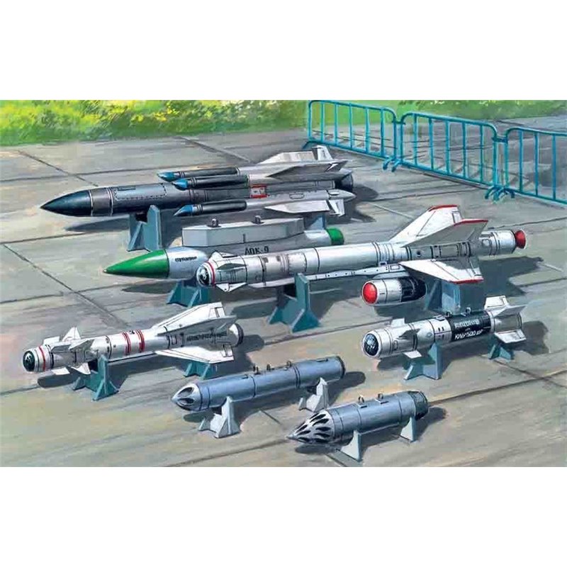 Soviet Air-to-Surface Armament (X-29T,X-31P,X-59M missiles, B-13L, B-8M1 rockets containers, KAB-500Kr bombs)