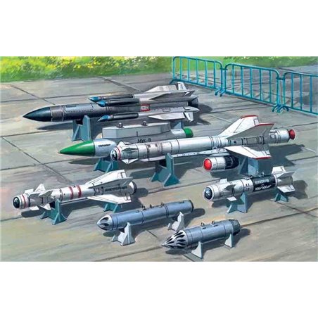 Soviet Air-to-Surface Armament (X-29T,X-31P,X-59M missiles, B-13L, B-8M1 rockets containers, KAB-500Kr bombs)