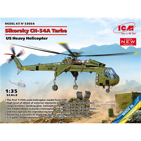 Sikorsky CH-54A Tarhe, US Heavy Helicopter (100% new molds)