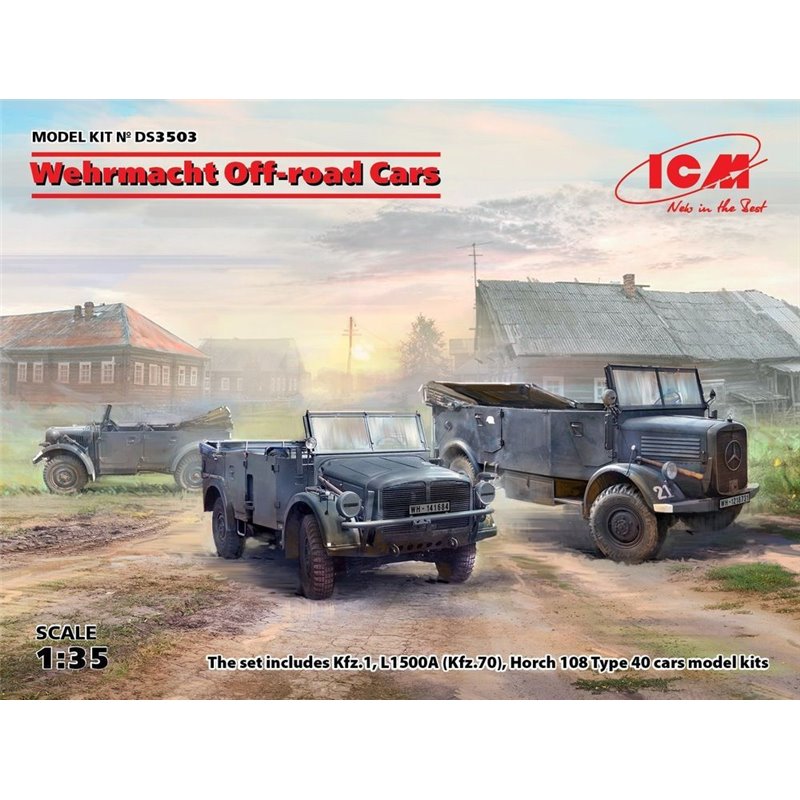 Wehrmacht Off-road Cars (Kfz1,Horch 108 Typ 40, L1500A)