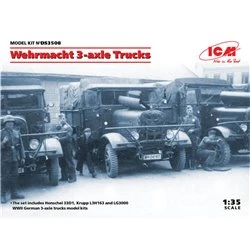 Wehrmacht 3-axle Trucks (Henschel 33D1, Krupp L3H163, LG3000)