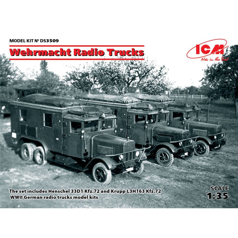 Wehrmacht Radio Trucks(Henschel 33D1 Kfz.72, Krupp L3H163 Kfz.72)