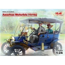 American Motorists (1910s)(1male,1female figures)