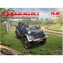 le.gl.Einheitz-Pkw KFZ.2,WWII GermanLigh Radio Communication Car