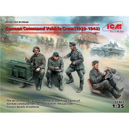 German Command Vehicle Crew (1939-1942) (4 figures)