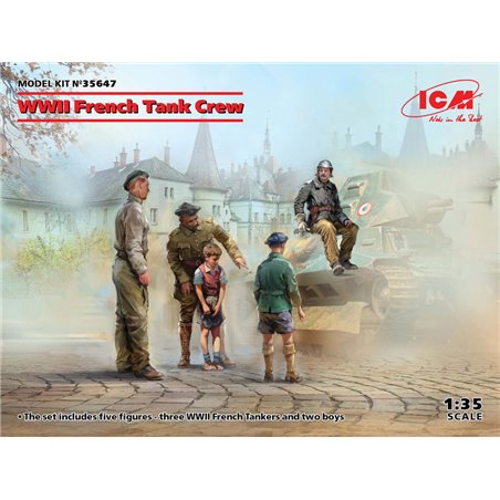 WWII French Tank Crew (4 figures)