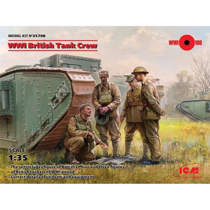 WWI British Tank Crew (4 figures)