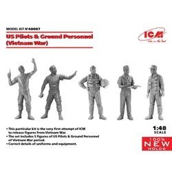 US Pilots & Ground Personnel (Vietnam War) (5 figures) (100% new molds)