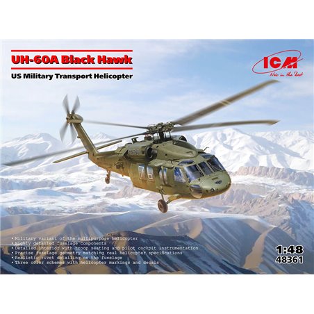 UH-60A Black Hawk, US Military Transport Helicopter