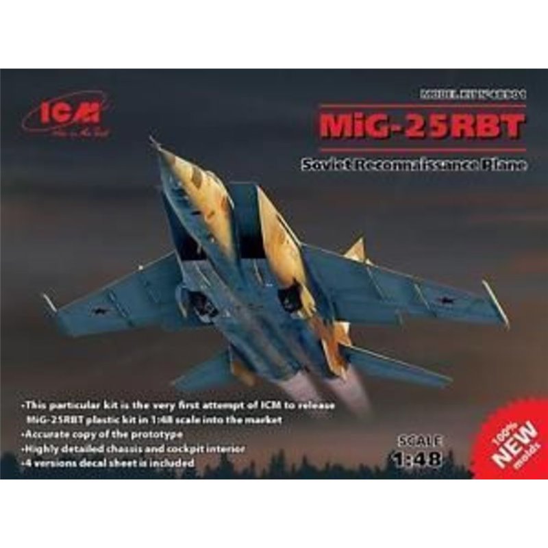 MiG-25 RBT,Soviet Reconnaissance Plane (100% new molds)